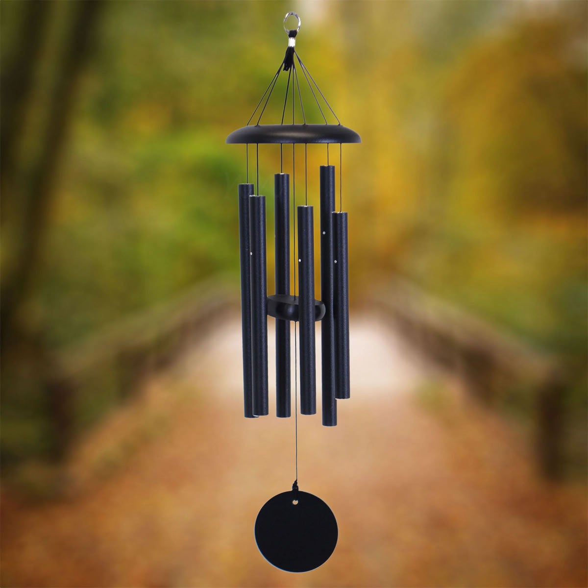 CORINTHIAN BELLS 27 INCH BLACK WIND CHIME - SCALE OF C | Pleasant